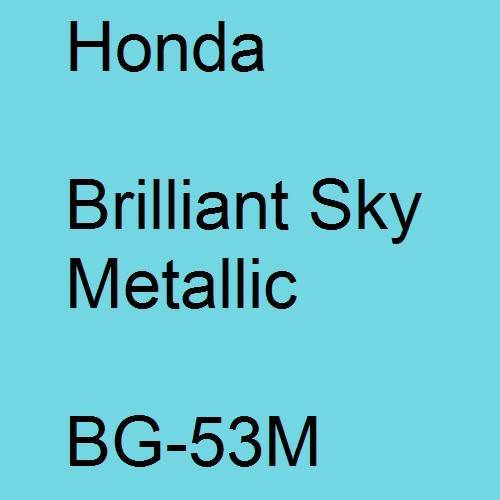 Honda, Brilliant Sky Metallic, BG-53M.